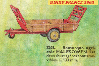 <a href='../files/catalogue/Dinky France/320/1963320.jpg' target='dimg'>Dinky France 1963 320  Halesowen Farm Trailer</a>